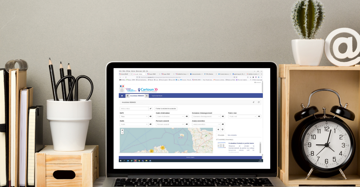 capture écran de la plateforme Cartoun