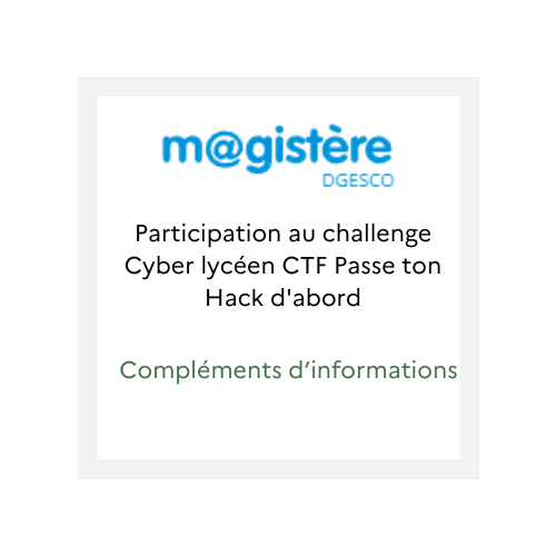 Magistere passe ton hack dabord