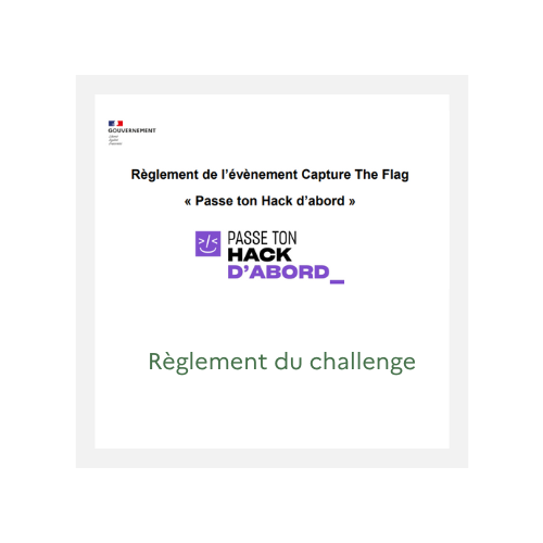 Reglement challenge