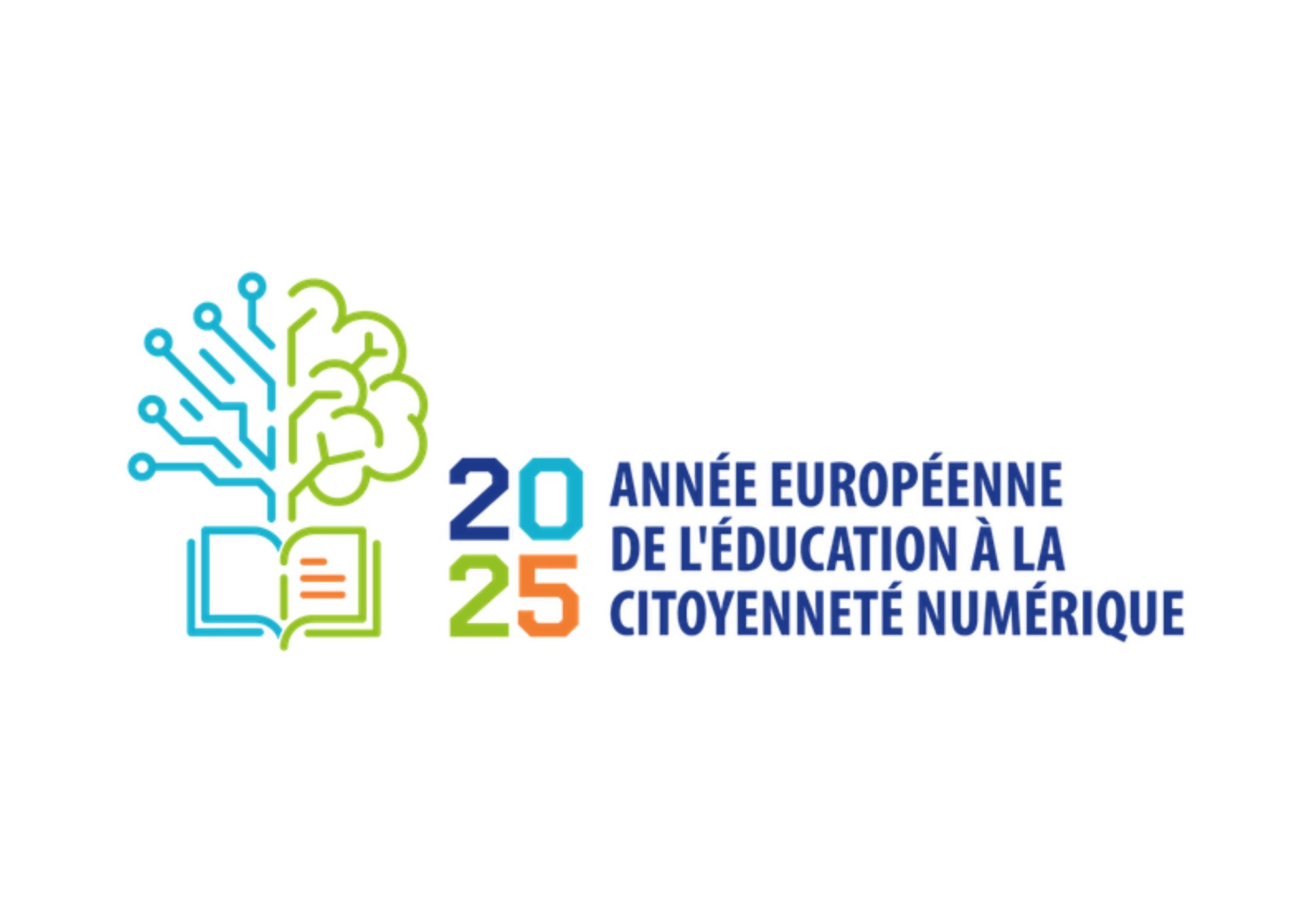 Logo Année européenne de l'éducation à la citoyenneté numérique 2025