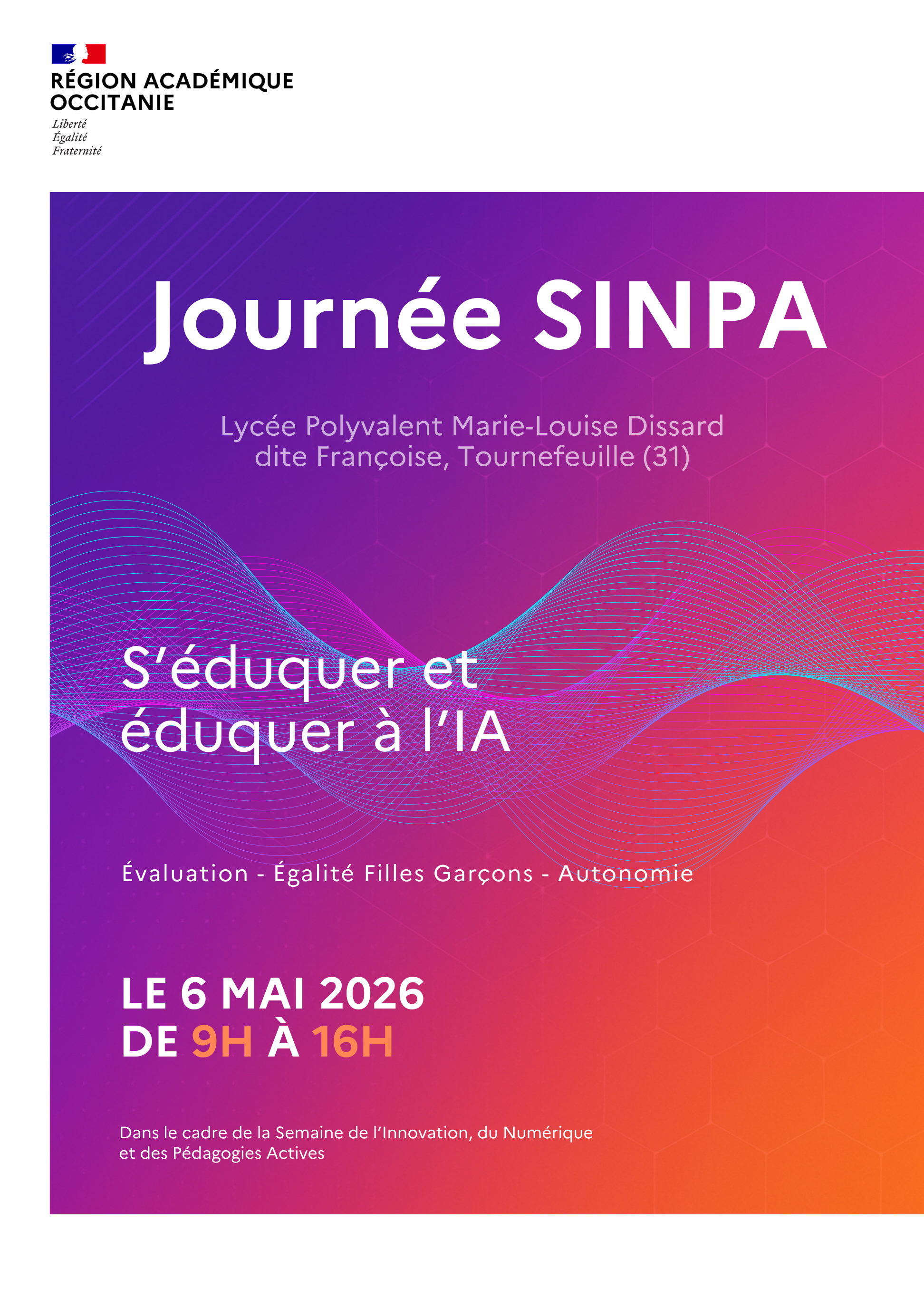 Affiche journée sinpa26