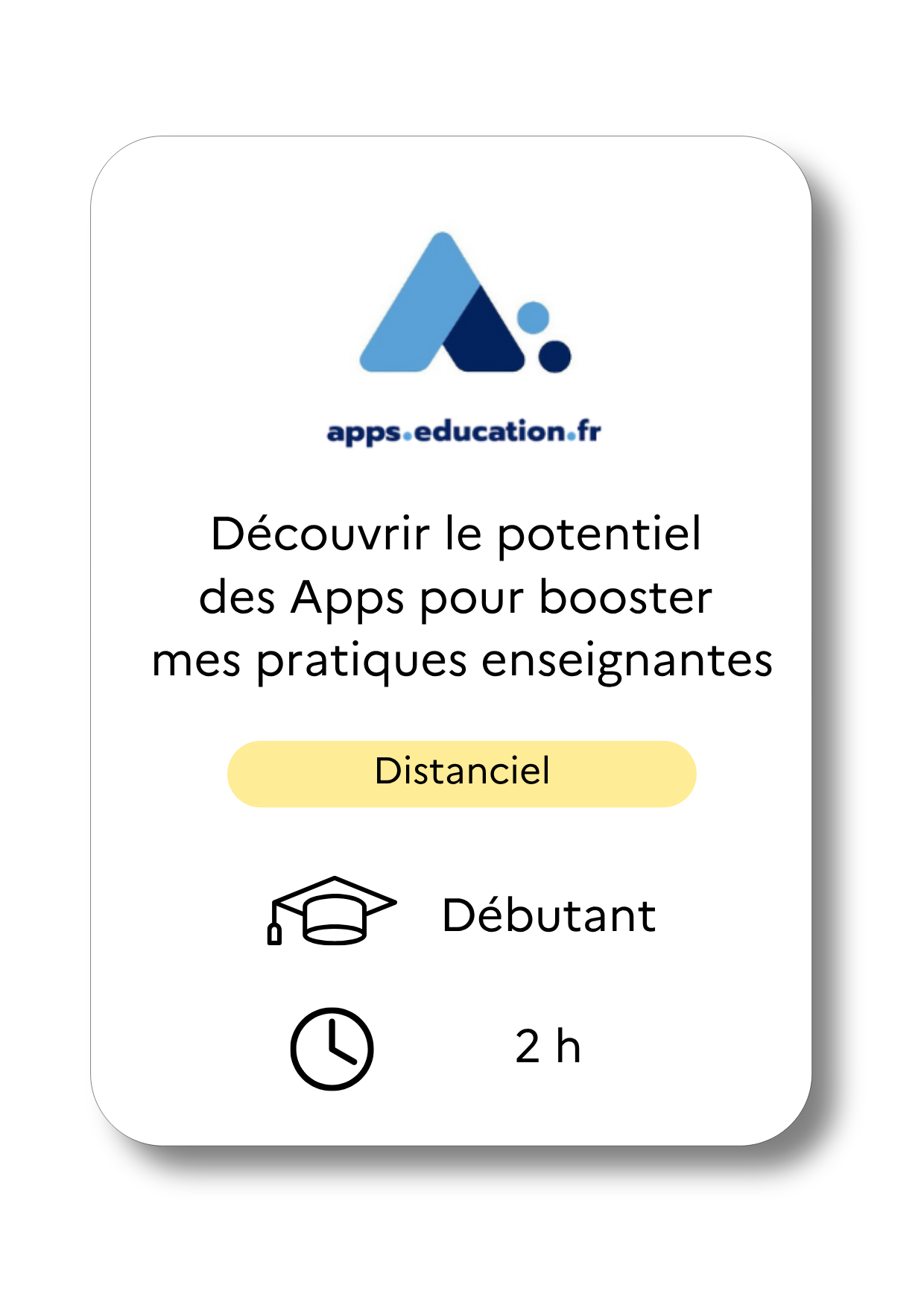 Découvrir les apps, formation en distanciel, niveau débutant, durée 2h