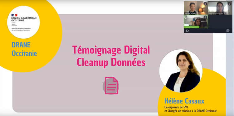 Capture écran Webinaire de restitution DCUD 2023