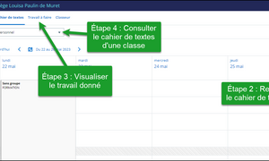 Utiliser l'ENT Cahier de textes