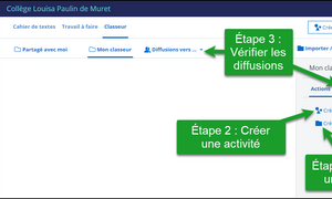 Utiliser l'ENT classeur pédagogique