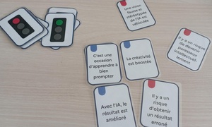 Cartes du dispositif de débat réglé sur l'IA et ses enjeux éthiques en éducation