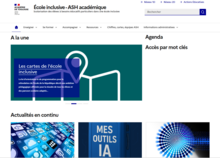 Capture page ASH académique